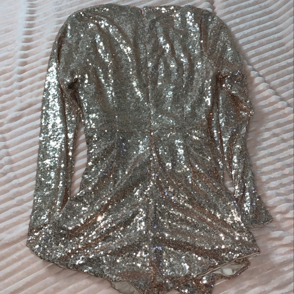 Rose gold romper
